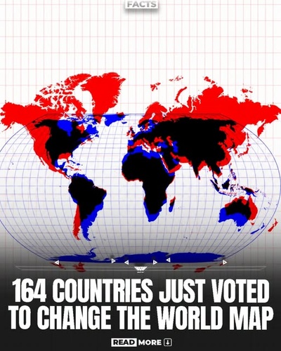 UN Backs New World Map in 164–1 Vote to Show Africa’s True Scale