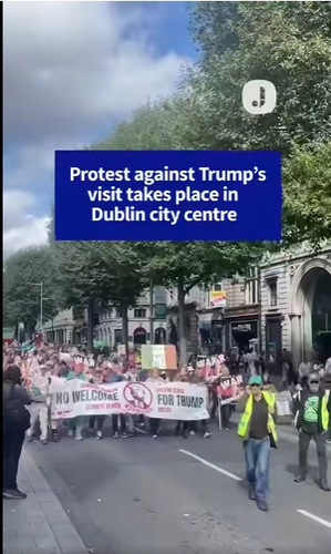 Thousands March in Dublin to Protest Trump’s Visit