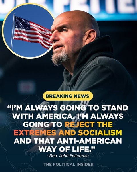 John Fetterman Rejects “Socialism” at GOP Convention, Deepening Democratic Rift