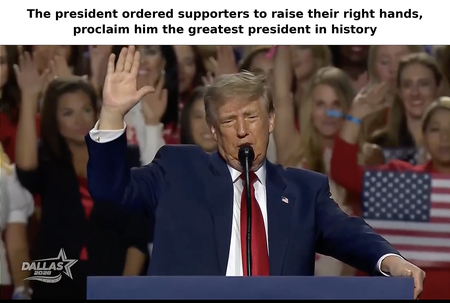 Trump Raises Right Hand at Dallas Convention, Rallies MAGA Faithful with $5,000 'Dividend' Pledge and 'Cheat Like Hell' Oath