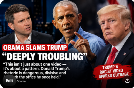 Obama Calls Trump’s Controversial Social Media Post “Deeply Troubling”