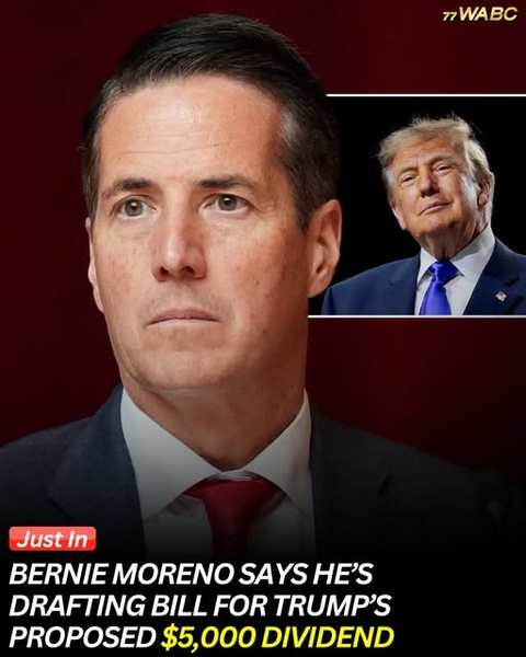 Bernie Moreno Moves to Draft Bill for Trump’s Proposed $5,000 American Dividend