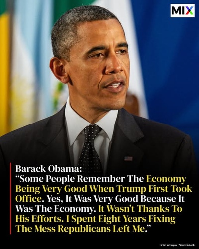 Obama’s “It Was My Economy” Remark Resurfaces as Trump Faces New Questions Over U.S. Economy