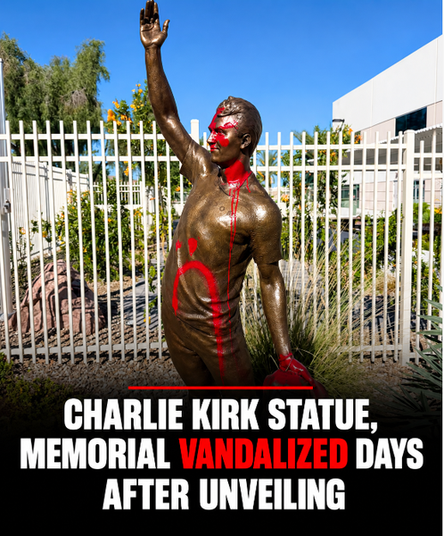 Charlie Kirk Memorial Statue Vandalized Days After Phoenix Unveiling