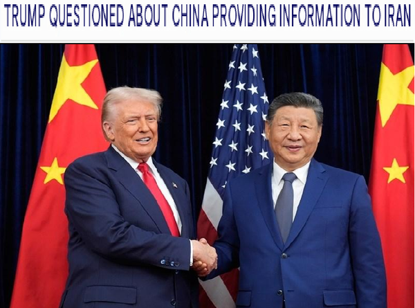 Trump Says China “Spies” on U.S. as Chinese Satellite Imagery Is Linked to Deadly Iran Strike