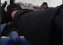 A MAN FROM UTAH REFUSED TO GET OUT OF THE VEHICLE, LEADING TO AN ESCALATION OF THE CONFLICT.