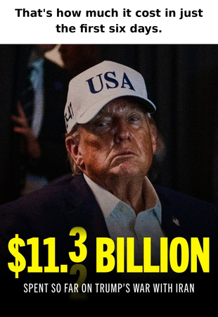 $11.3 Billion in Just Six Days: The Early Price of Trump’s Iran War