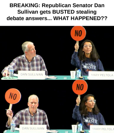 Dan Sullivan Faces Viral Backlash After Appearing to Copy Mary Peltola’s Answer During Alaska Debate