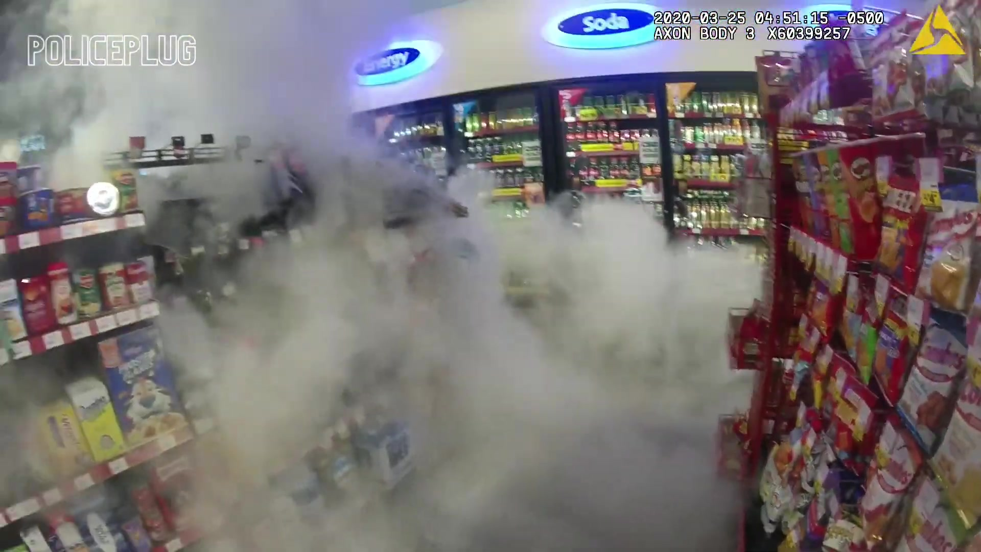 Man Sprays Officer With Flammable Liquid Before Wild Police Confrontation
