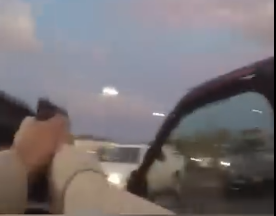 THE SUSPECT CARJACKED A VEHICLE, RAMMED IT HEAD-ON INTO A PATROL CAR, AND EXCHANGED OVER 40 ROUNDS OF GUNFIRE