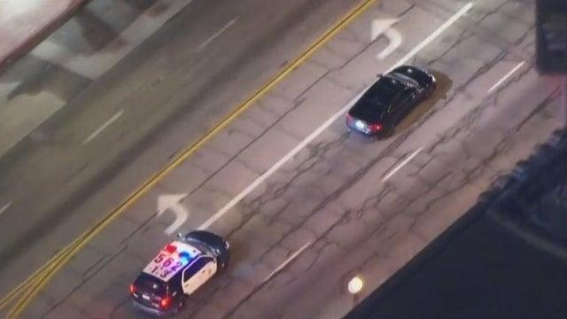 The suspect fled when stopped by police, leading to a chase