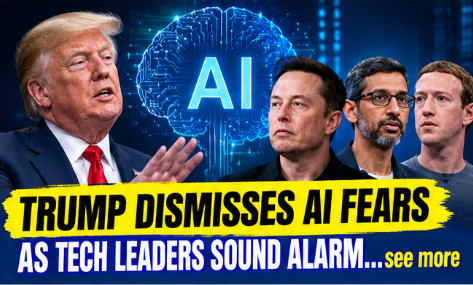 Trump Dismisses AI Fears as Tech Leaders Call for Slower Development