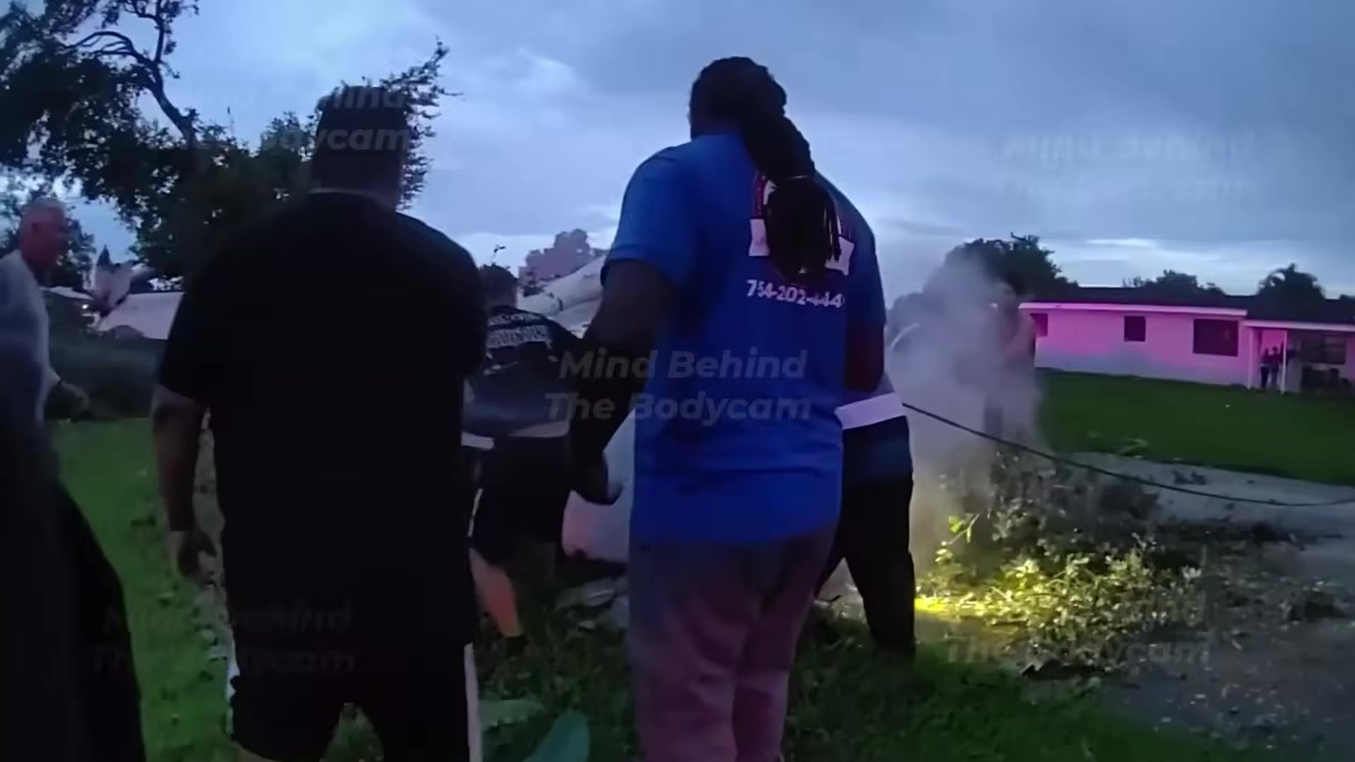 The Moment a Plane Crashes in Someone's Backyard