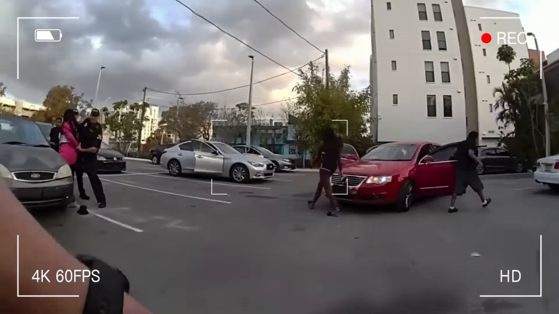 Real frame from supplied Key West police bodycam footage