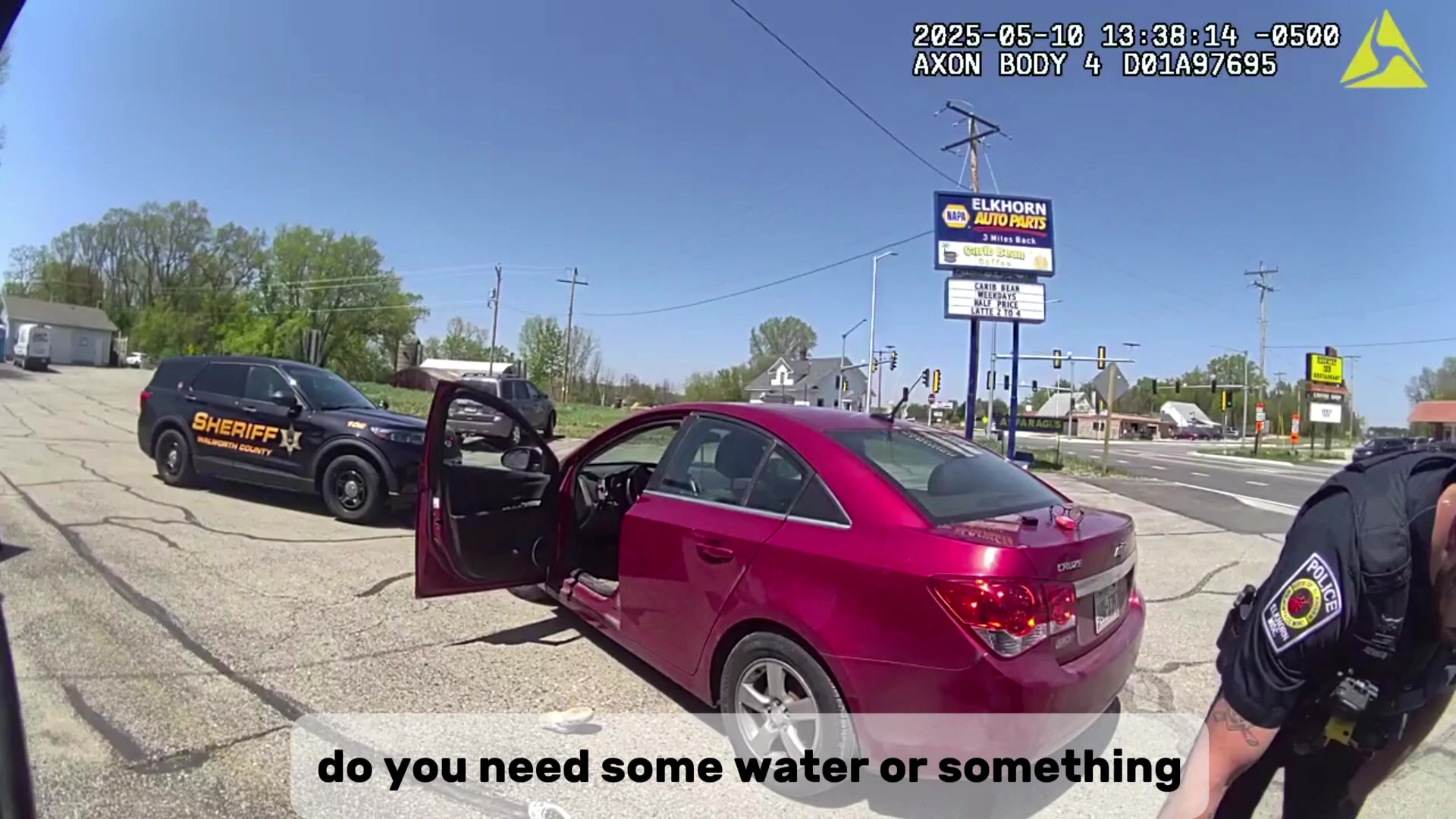 Real frame extracted from supplied bodycam video