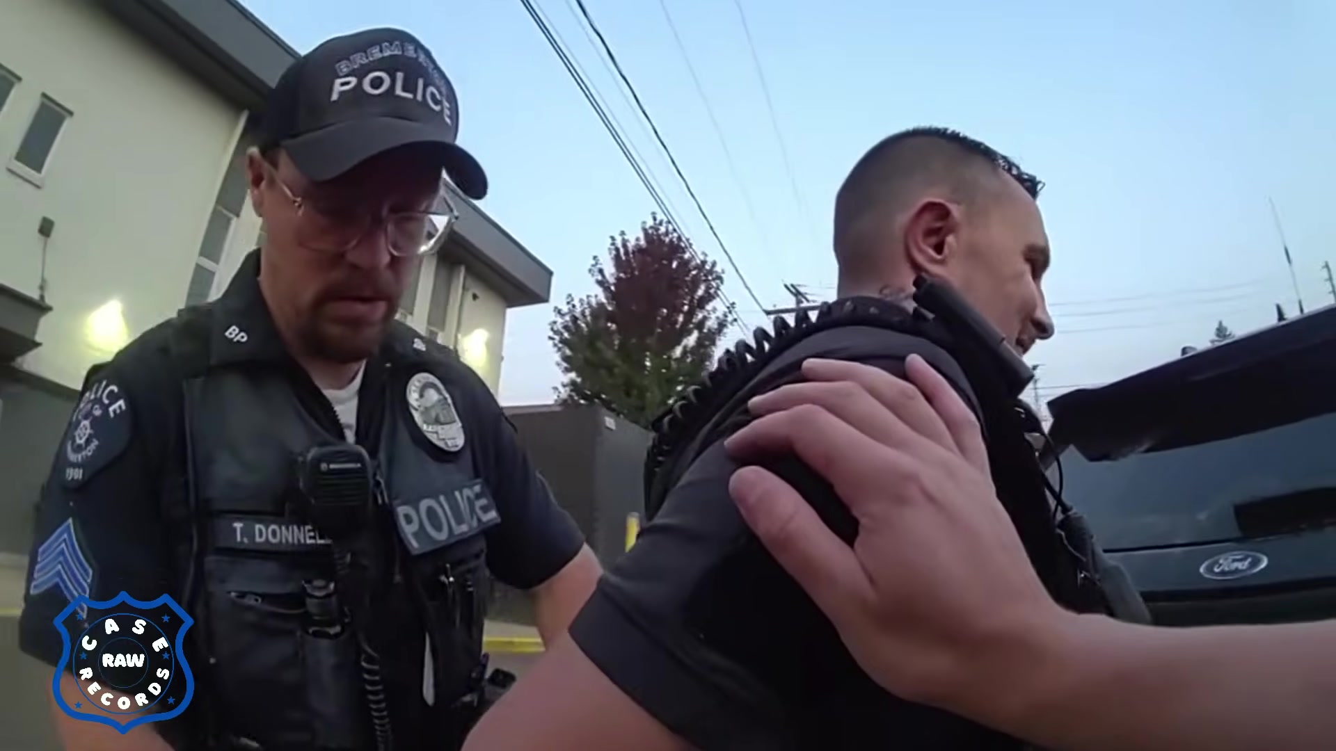 Thumbnail extracted from the supplied fake police officer bodycam video