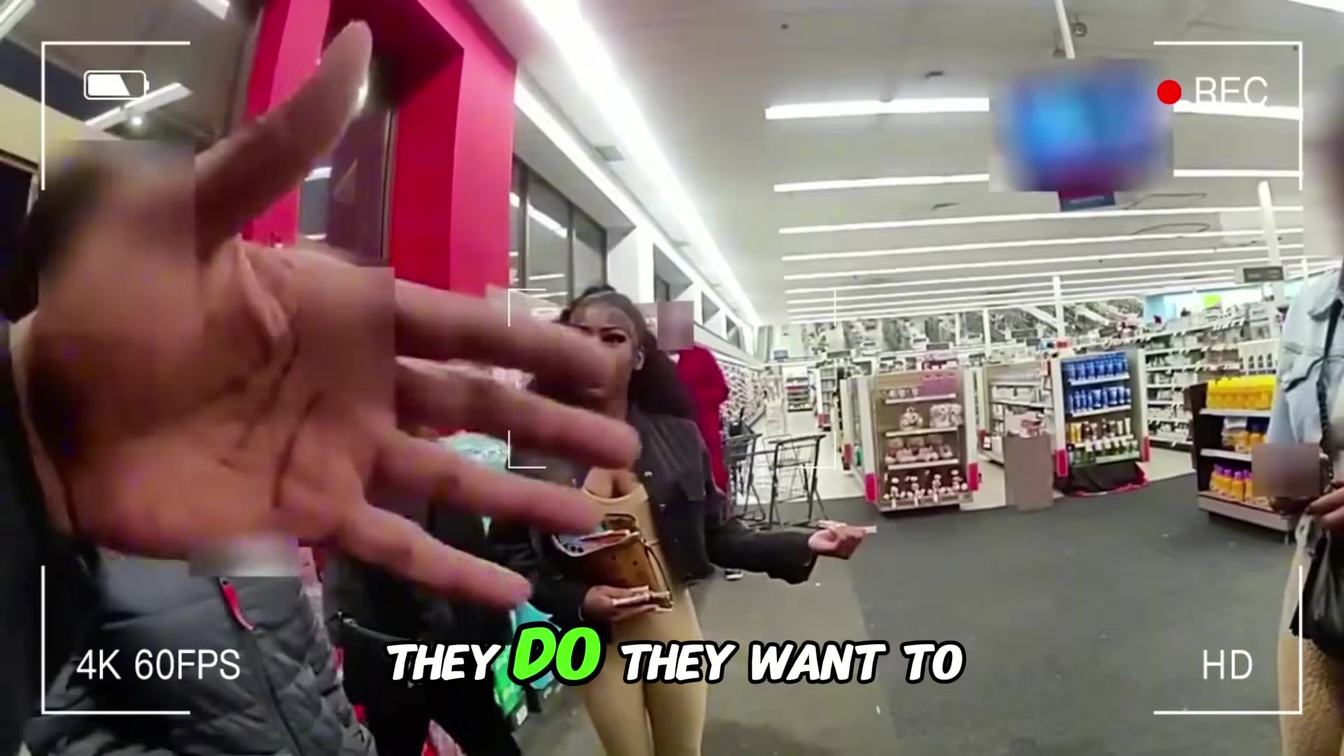 Real frame extracted from supplied shoplifting bodycam video