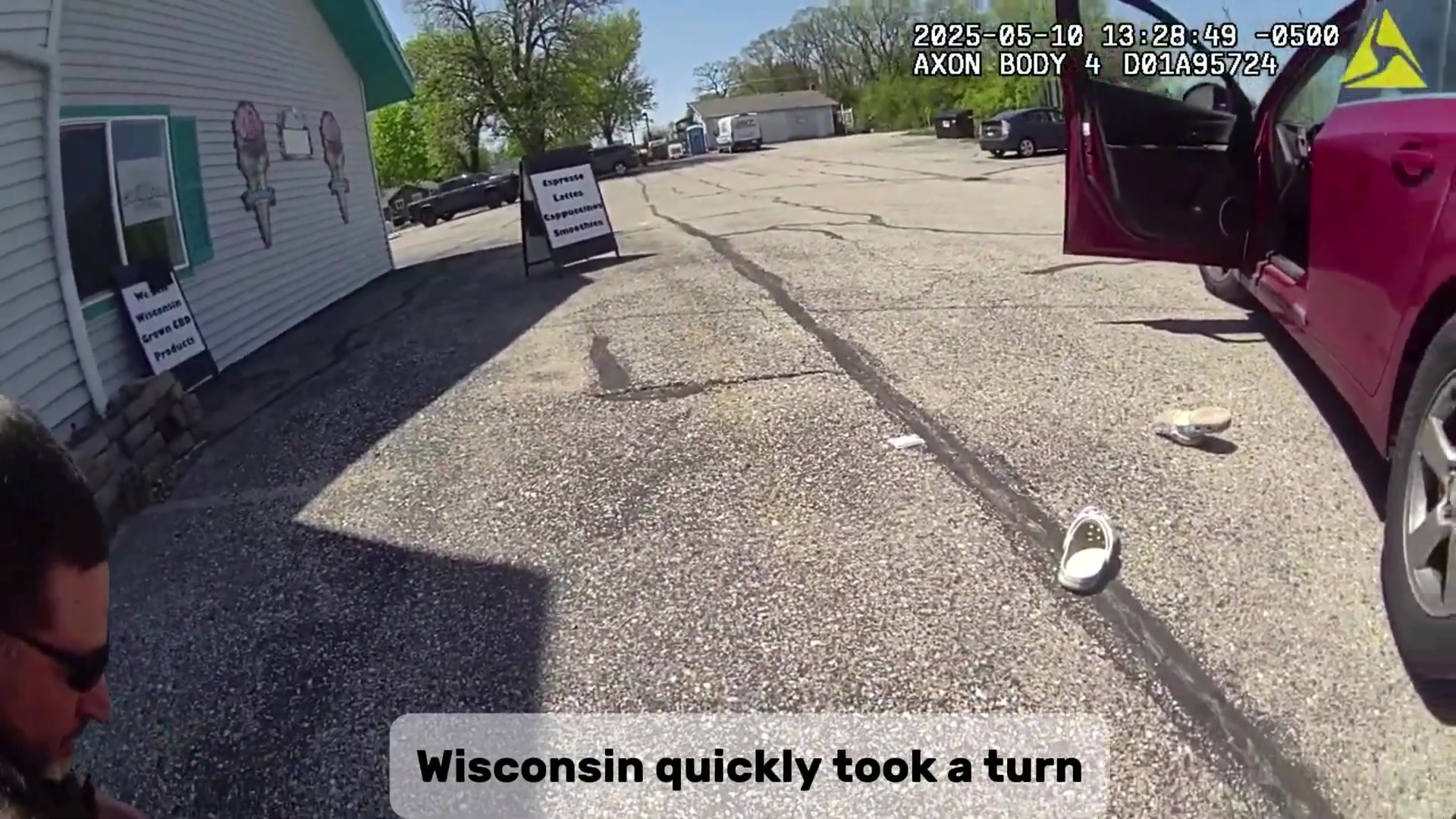 Real frame extracted from supplied bodycam video