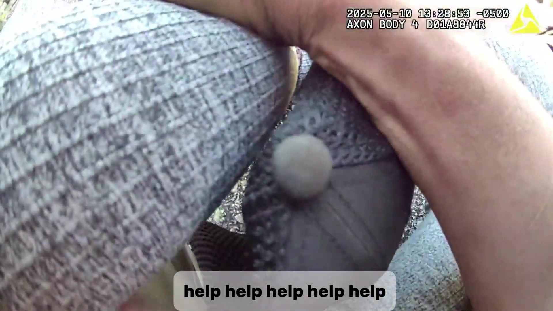 Real frame extracted from supplied bodycam video