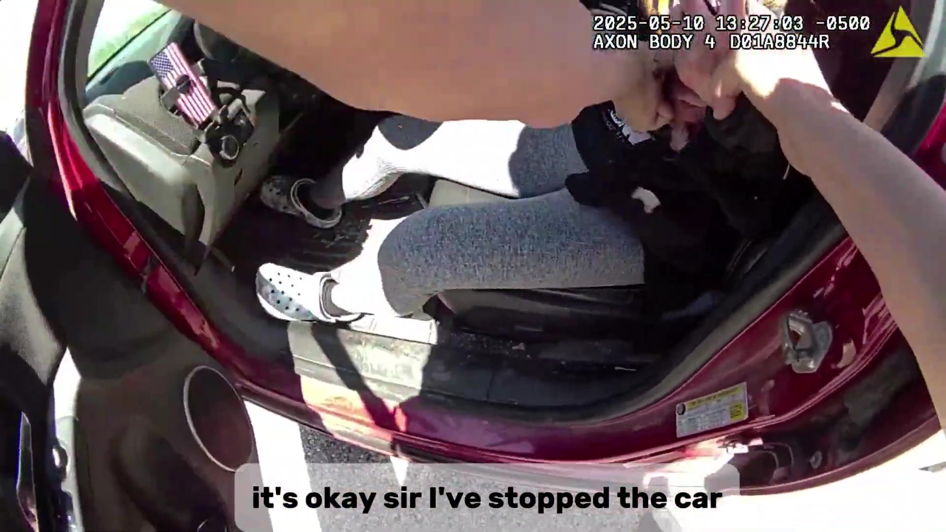 Real frame extracted from supplied bodycam video