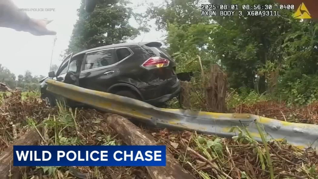 Carjacker Rams Police Cars — Then Tries to Escape