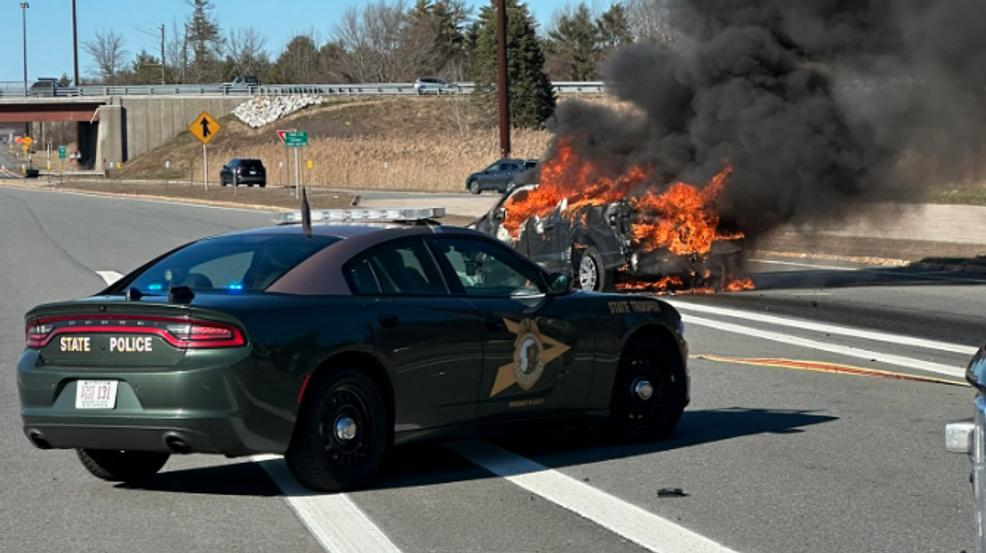 High-Speed Chase Ends in a Massive Fire After Crash