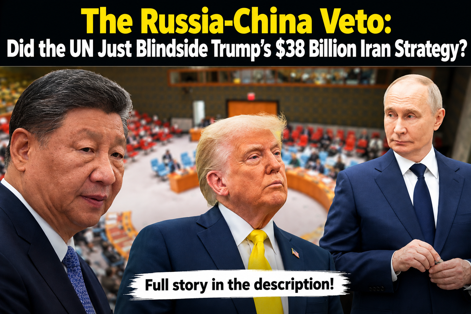 Russia and China Veto U.S.-Backed Iran Sanctions Monitoring Plan as Trump War Costs Reach $38 Billion