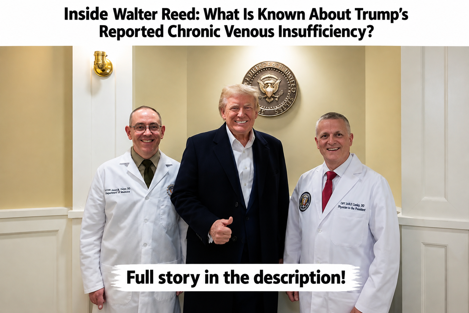 Inside Walter Reed: What Is Known About Trump’s Reported Chronic Venous Insufficiency?