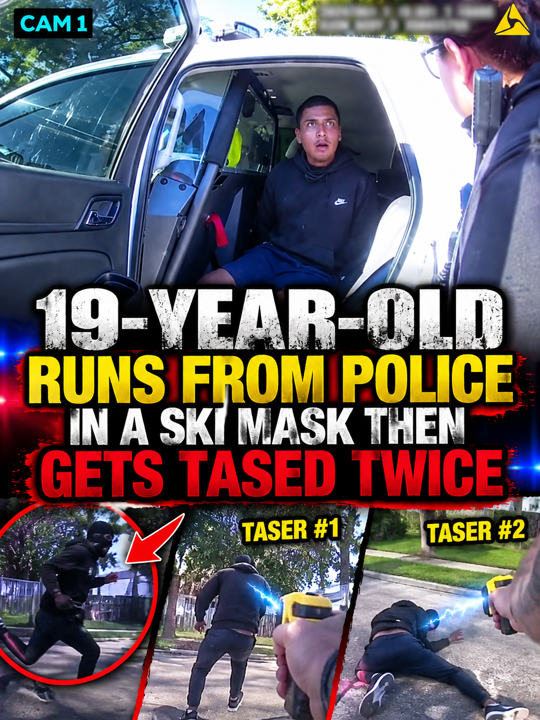 19-Year-Old Runs From Police in a Ski Mask Then Gets Tased Twice