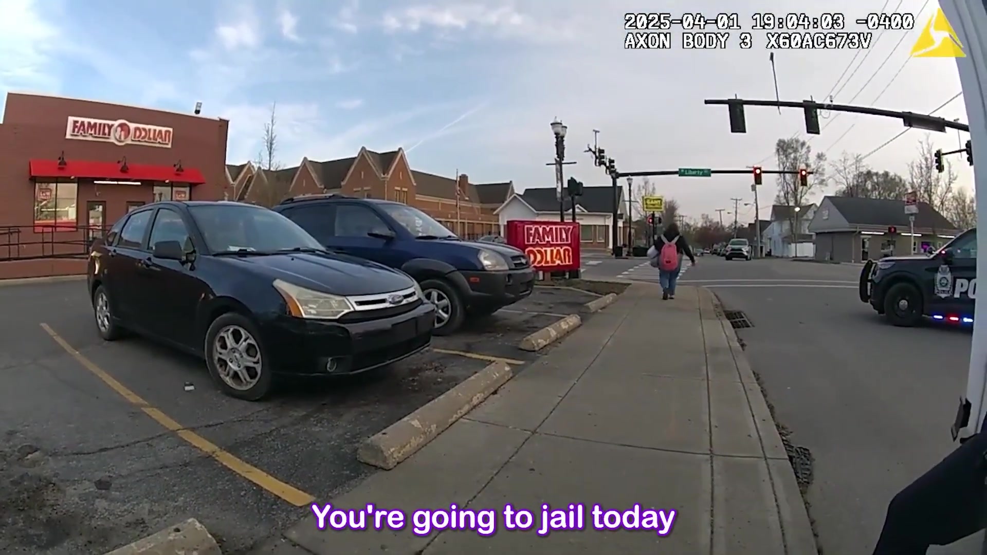 Real frame extracted from supplied bus disturbance bodycam footage