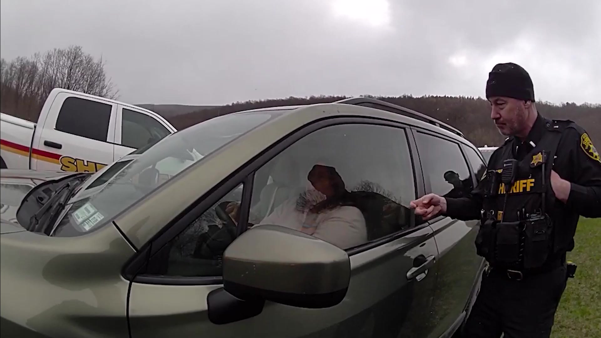 Real frame extracted from supplied traffic-stop bodycam footage