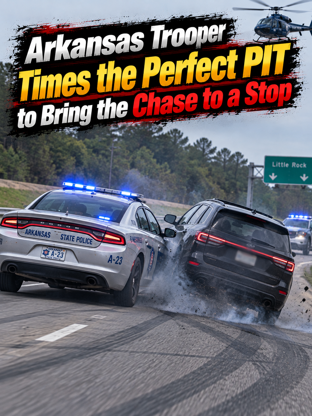 Arkansas Trooper Times the Perfect PIT to Bring the Chase to a Stop