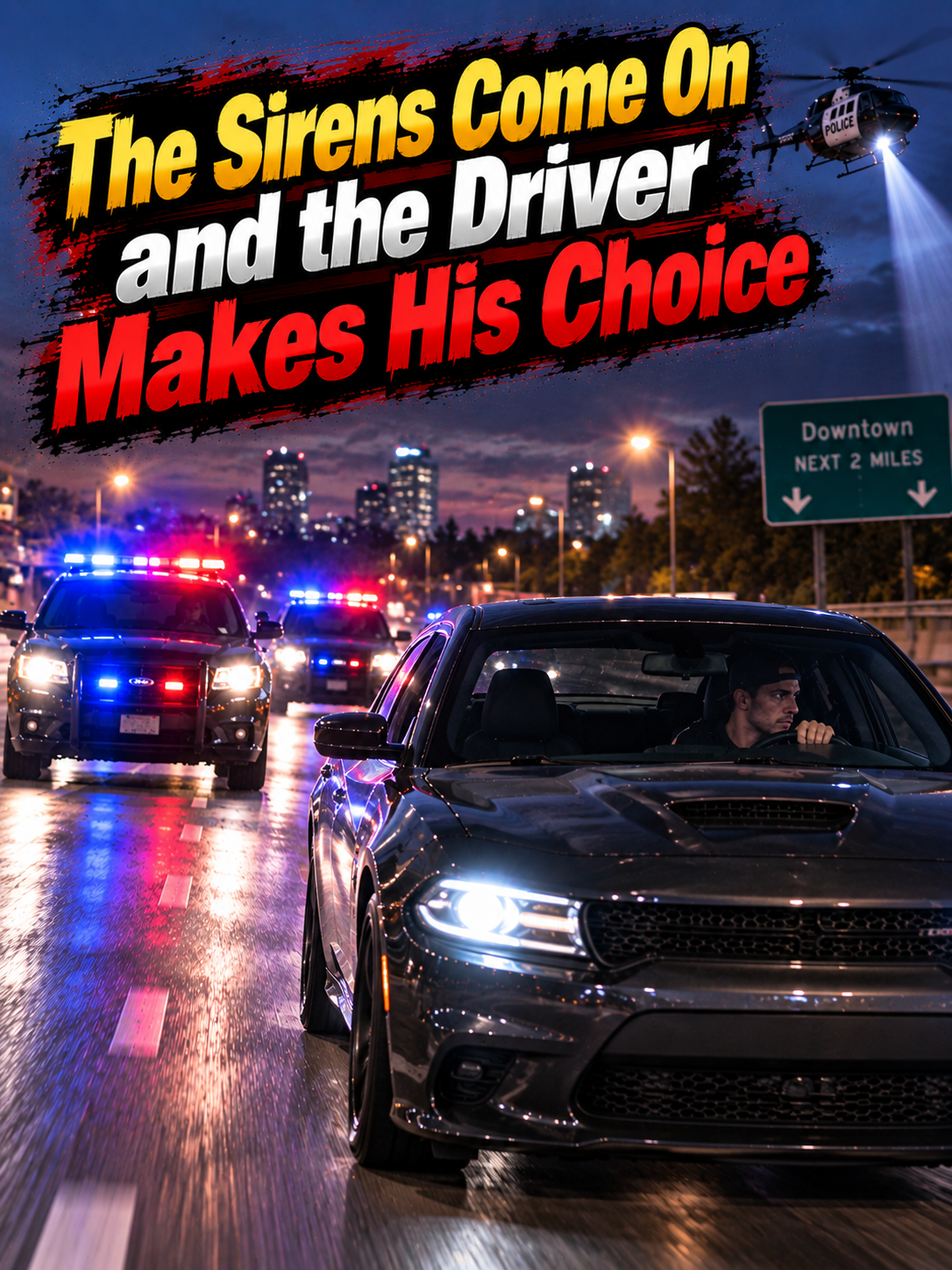 The Sirens Come On and the Driver Makes His Choice