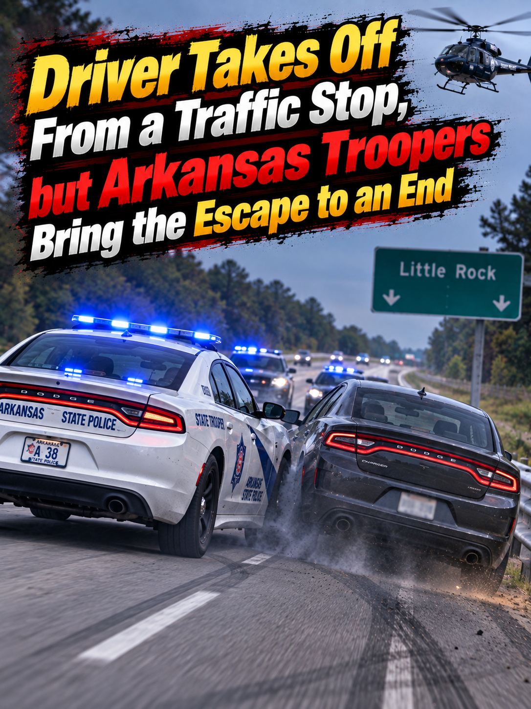 Driver Takes Off From a Traffic Stop, but Arkansas Troopers Bring the Escape to an End