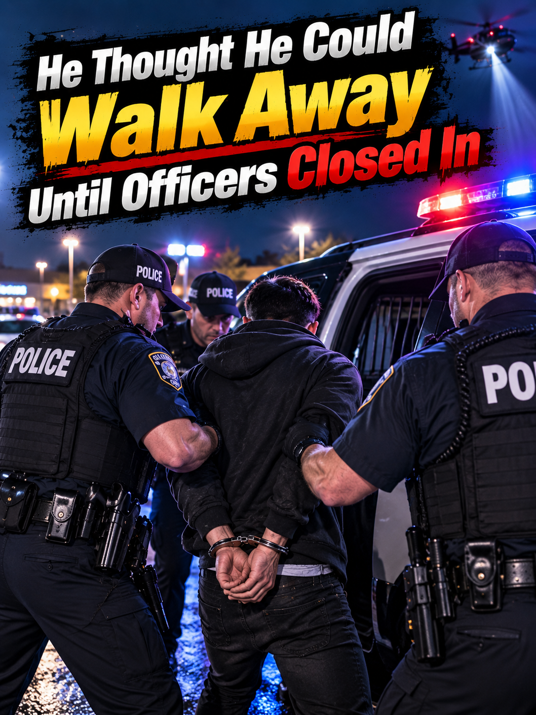 He Thought He Could Walk Away Until Officers Closed In