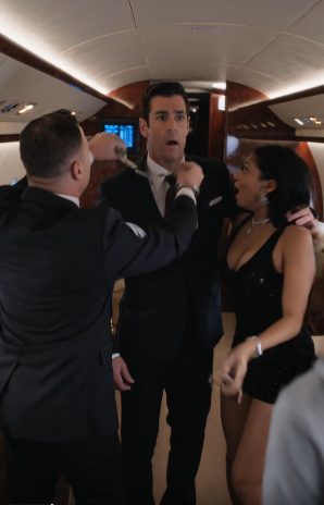 Subdued on a private jet... The arrogant guy is left jaw-dropped! 😳🔥 Full version here.