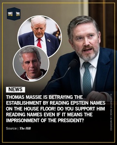 Thomas Massie Reads Alleged Epstein Co-Conspirator Names on House Floor, Pushes New Files Vote