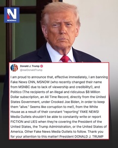 Trump Says He Is Banning CNN, MS NOW and Politico From the White House