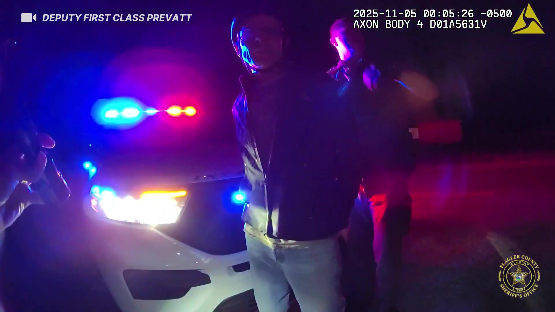 Real frame from supplied body-camera footage