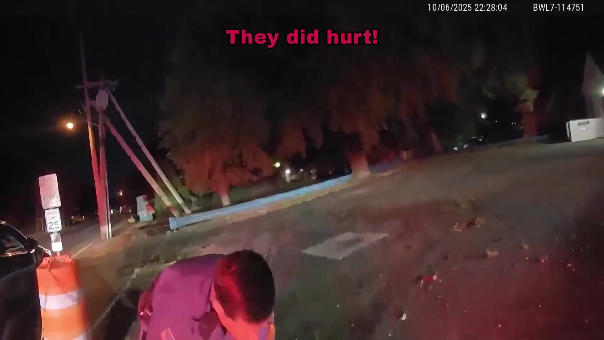 Real frame from supplied footage
