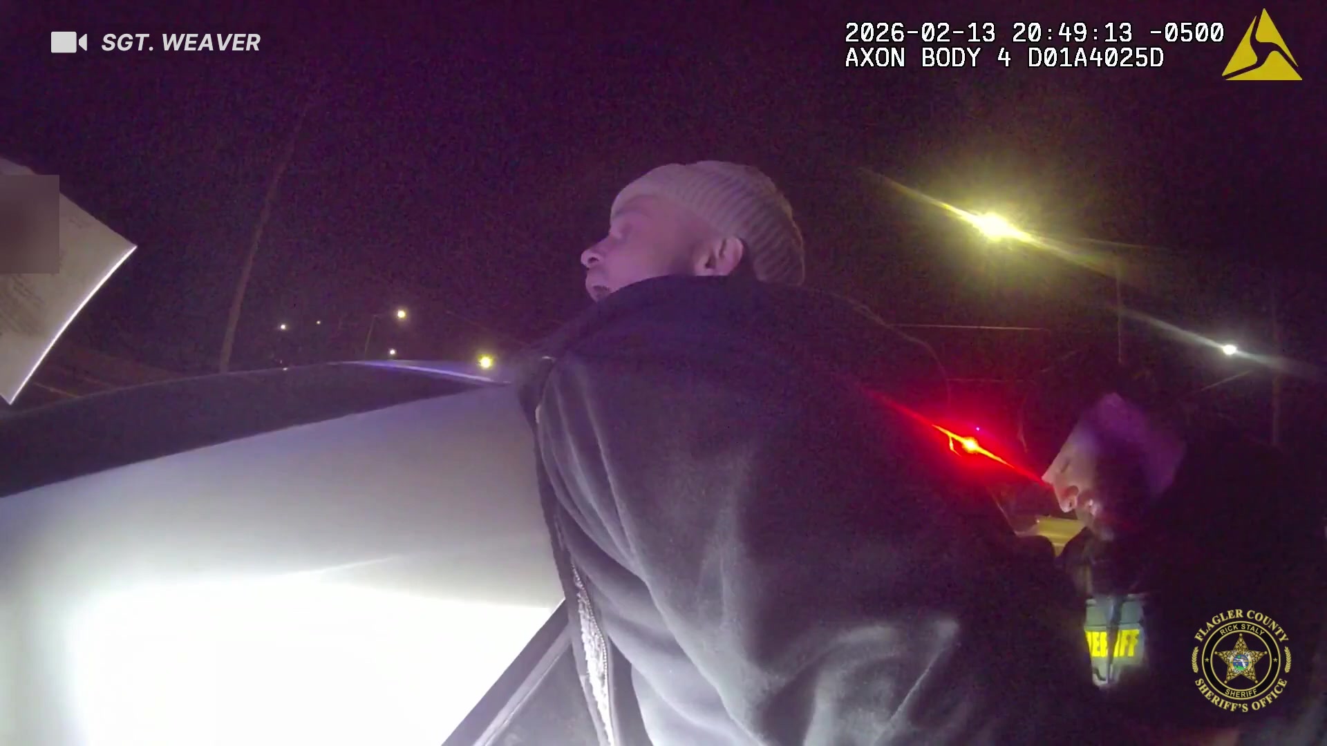 Real frame from supplied body-camera footage
