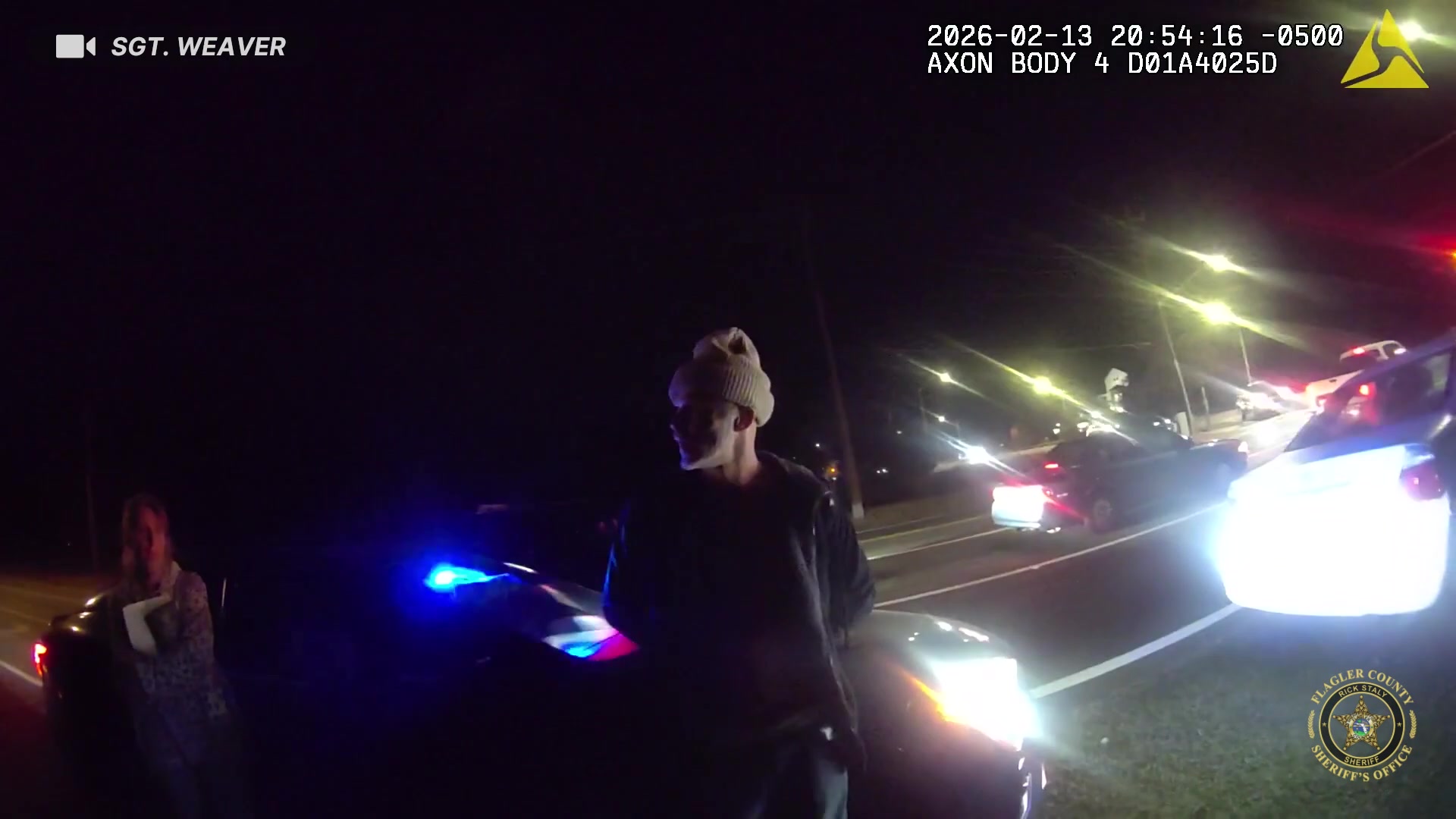 Real frame from supplied body-camera footage