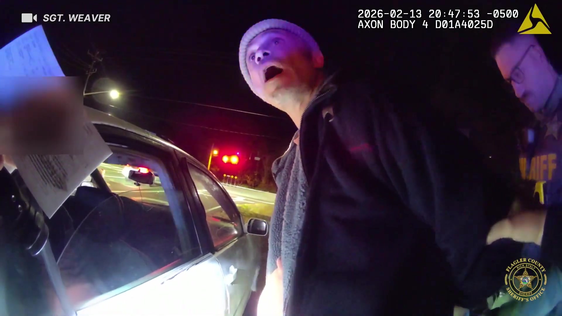 Real frame from supplied body-camera footage