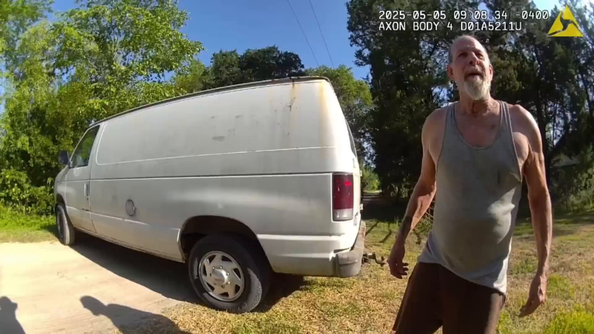 Bodycam frame from the incident