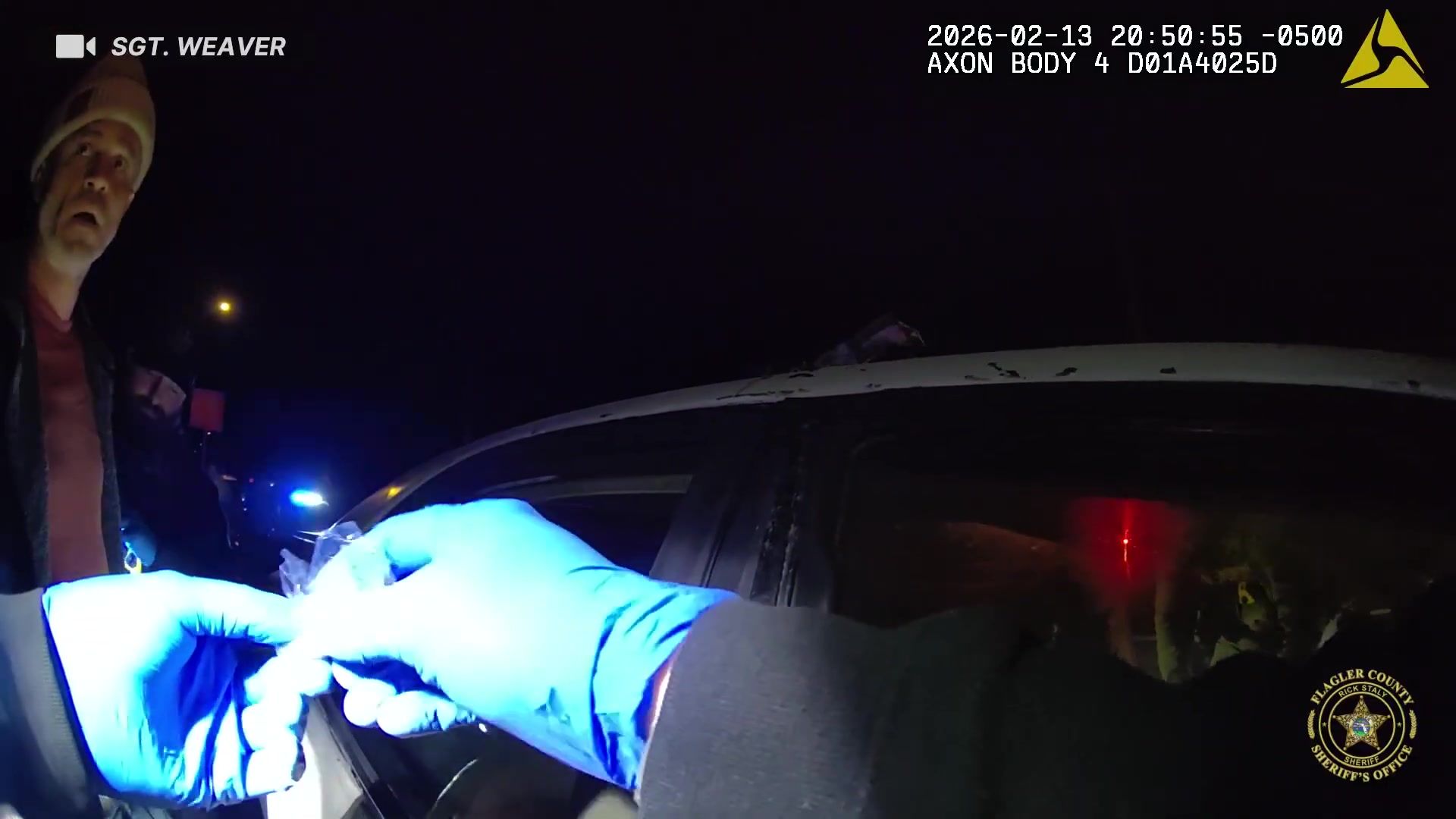 Real frame from supplied body-camera footage