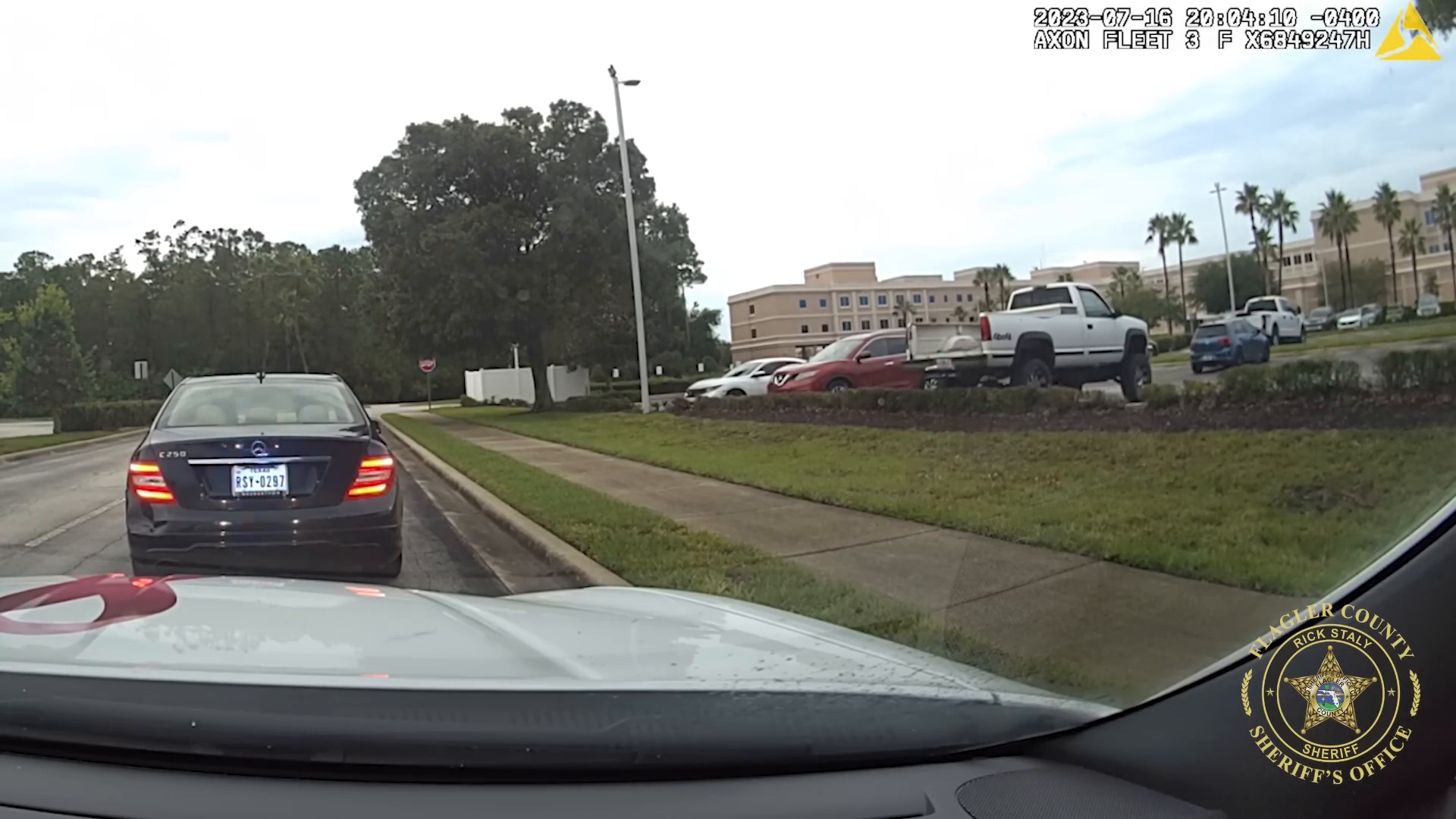 Body-camera scene from the incident