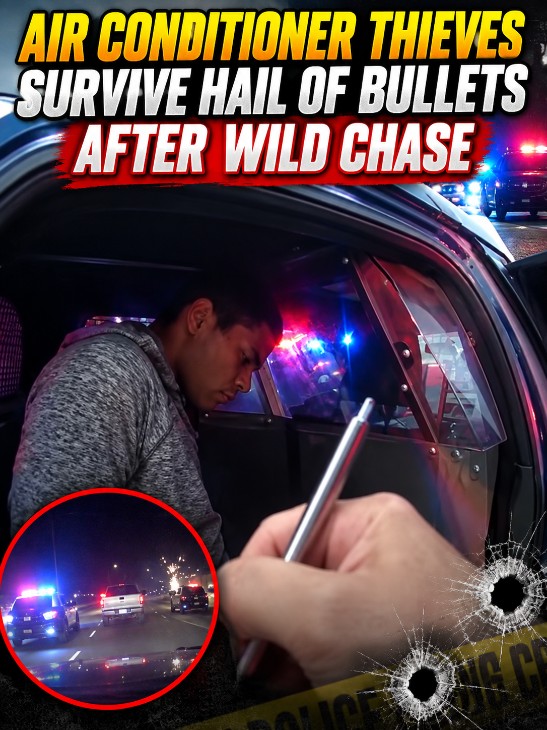 Air Conditioner Thieves Survive Hail of Bullets After Wild Chase