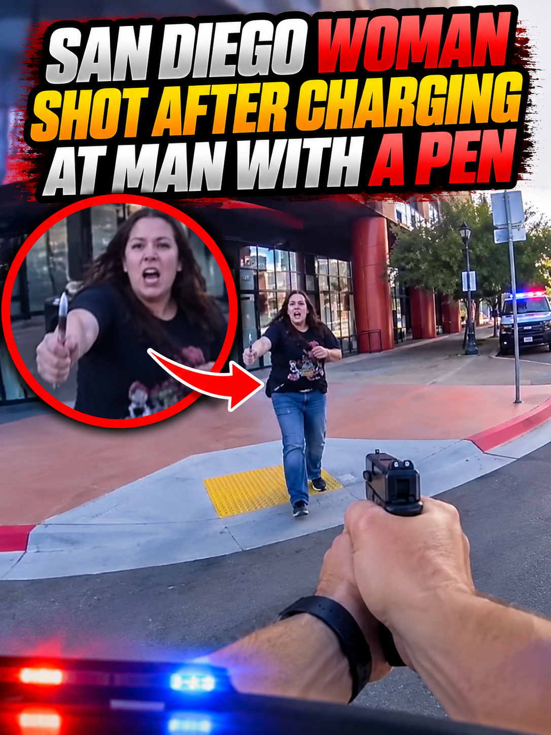 San Diego Woman Shot After Charging at Man With a Pen