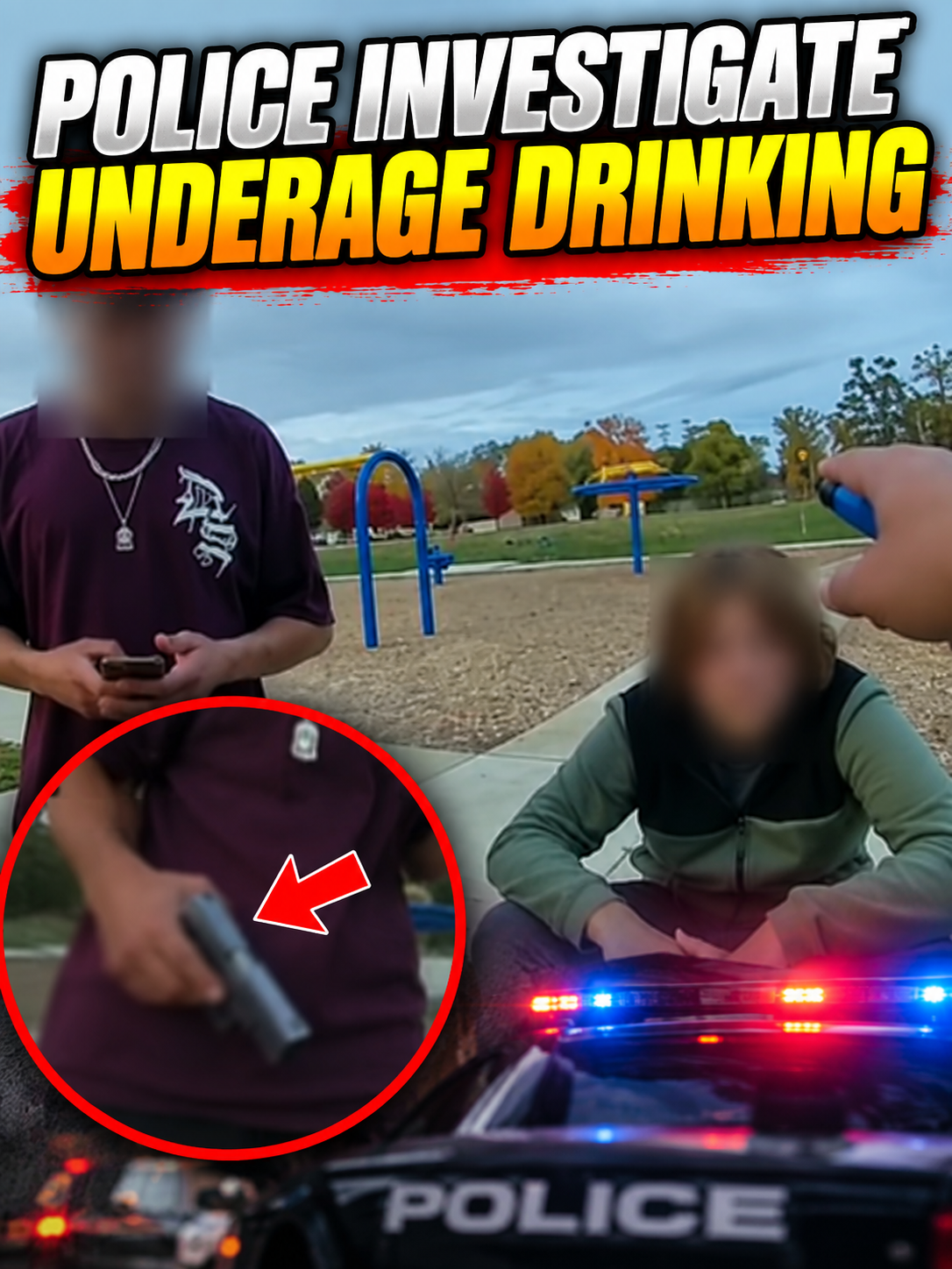 Police Investigate Underage Drinking, Teen Suddenly Pulls a Gun — Tragedy Unfolds Within Seconds.