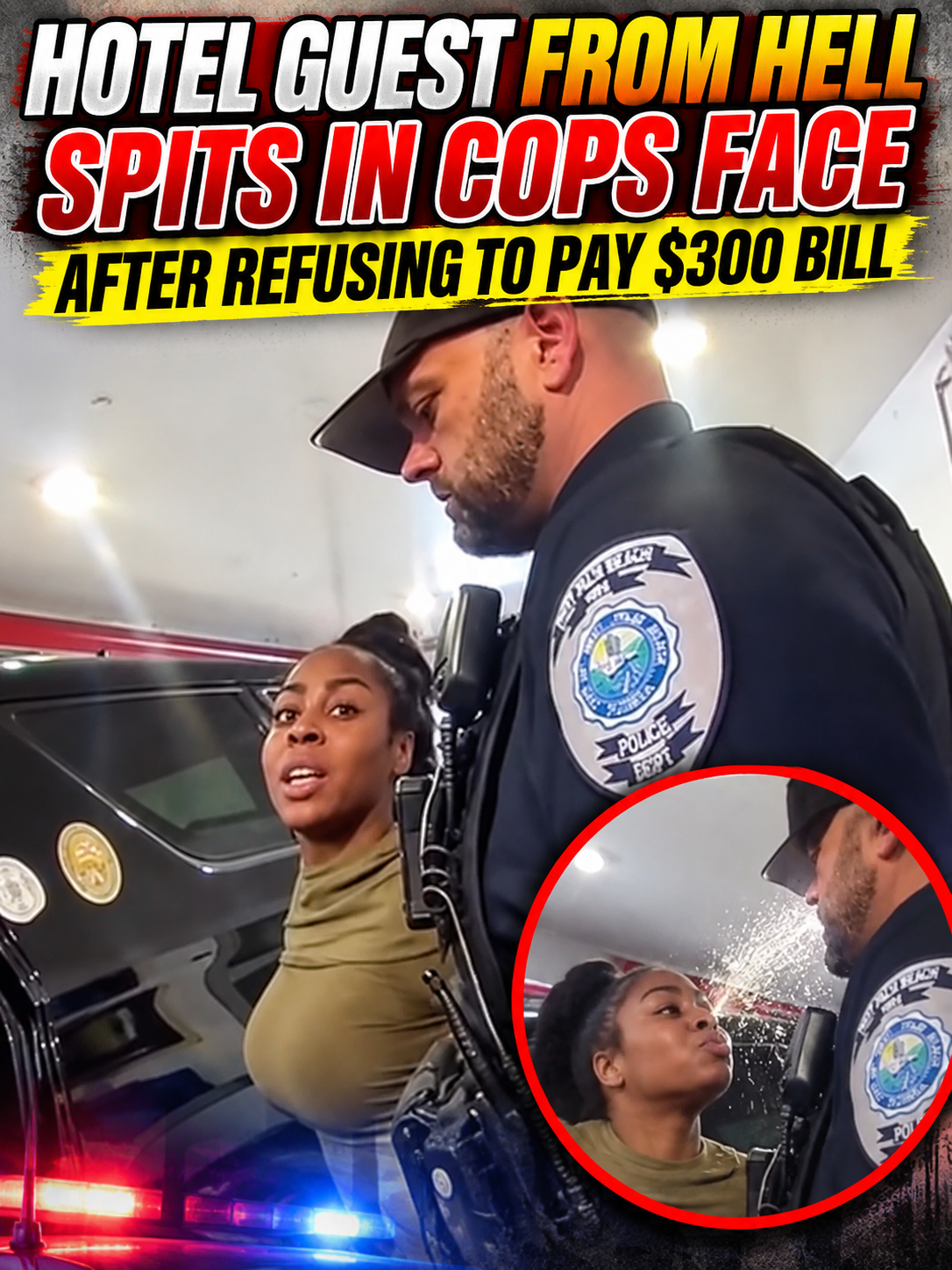 Hotel Guest From Hell Spits in Cops Face After Refusing to Pay $300 Bill